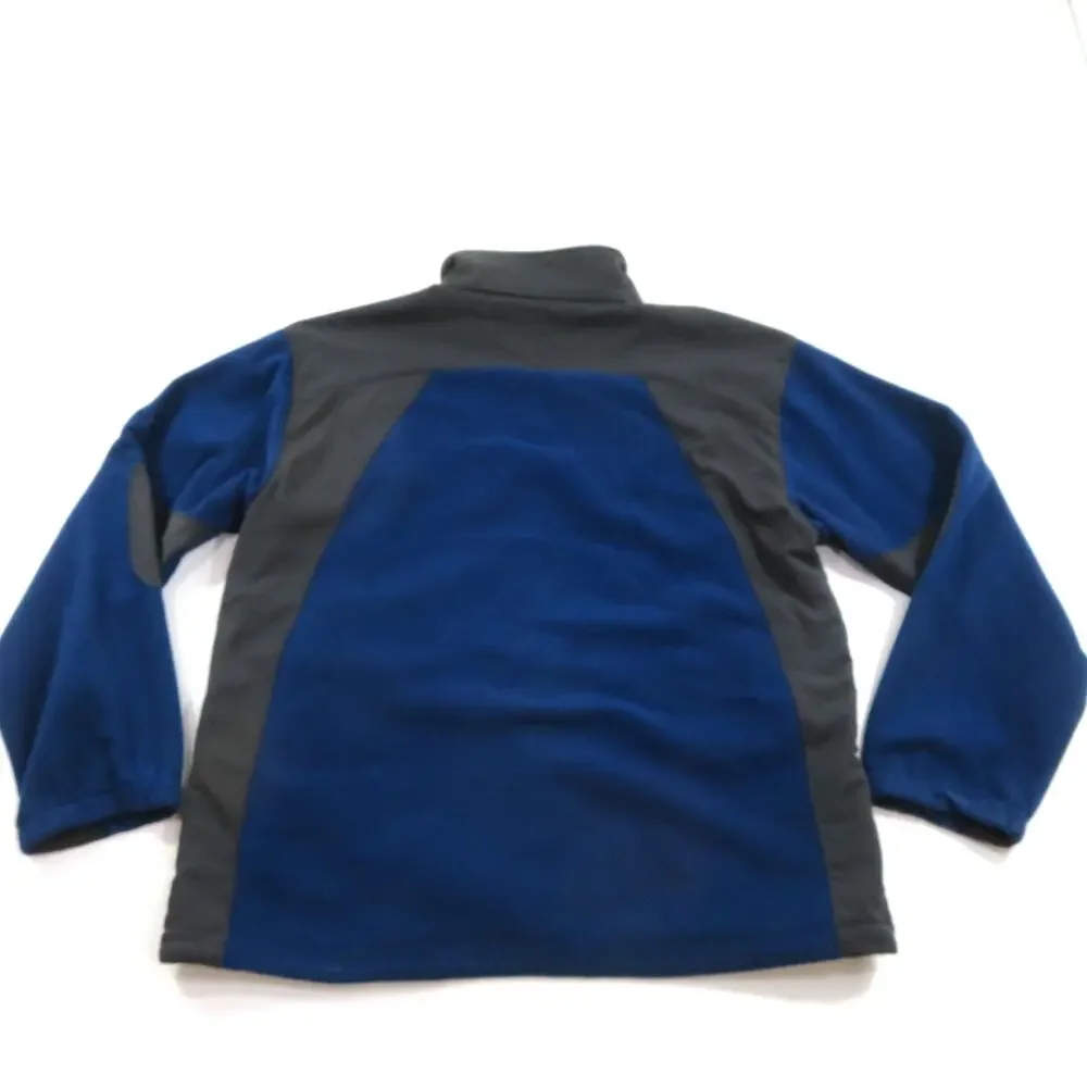 The North Face Jacket Mens Fleece Blue Black Coat Zip-Up Sz XL